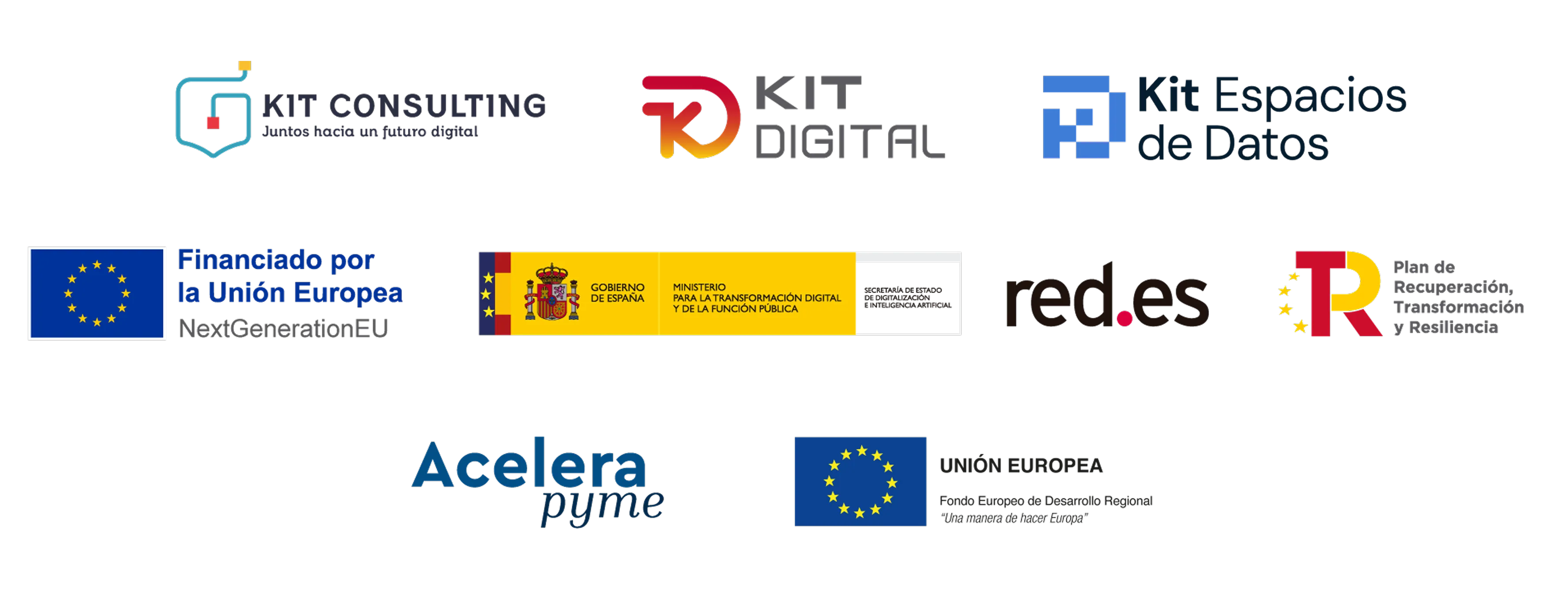 Recovery Plan · NextGenerationEU · Government of Spain · Red.es